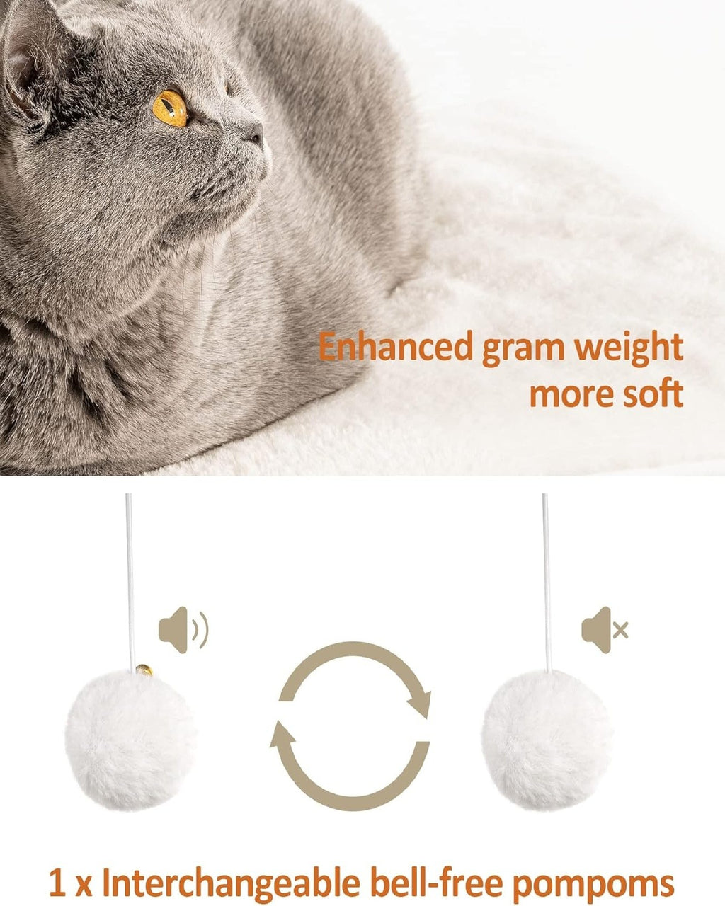Cat Tree Tower with Sisal Scratching Posts – Large Base, Greige