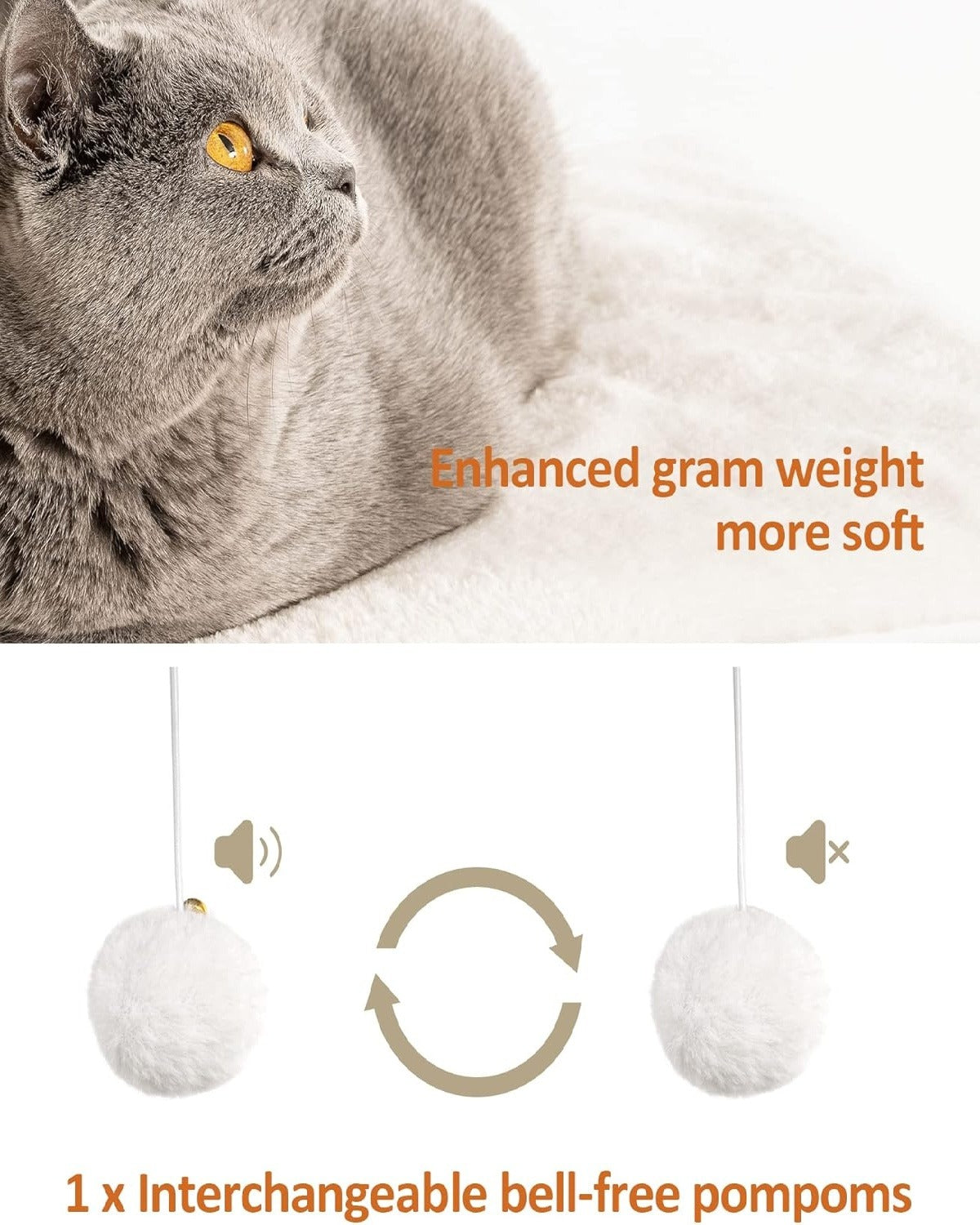 Cat Tree Tower with Sisal Scratching Posts – Large Base, Greige